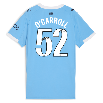 Women's Manchester City Home Jersey 2025/26 With O'CARROLL 52 Printing